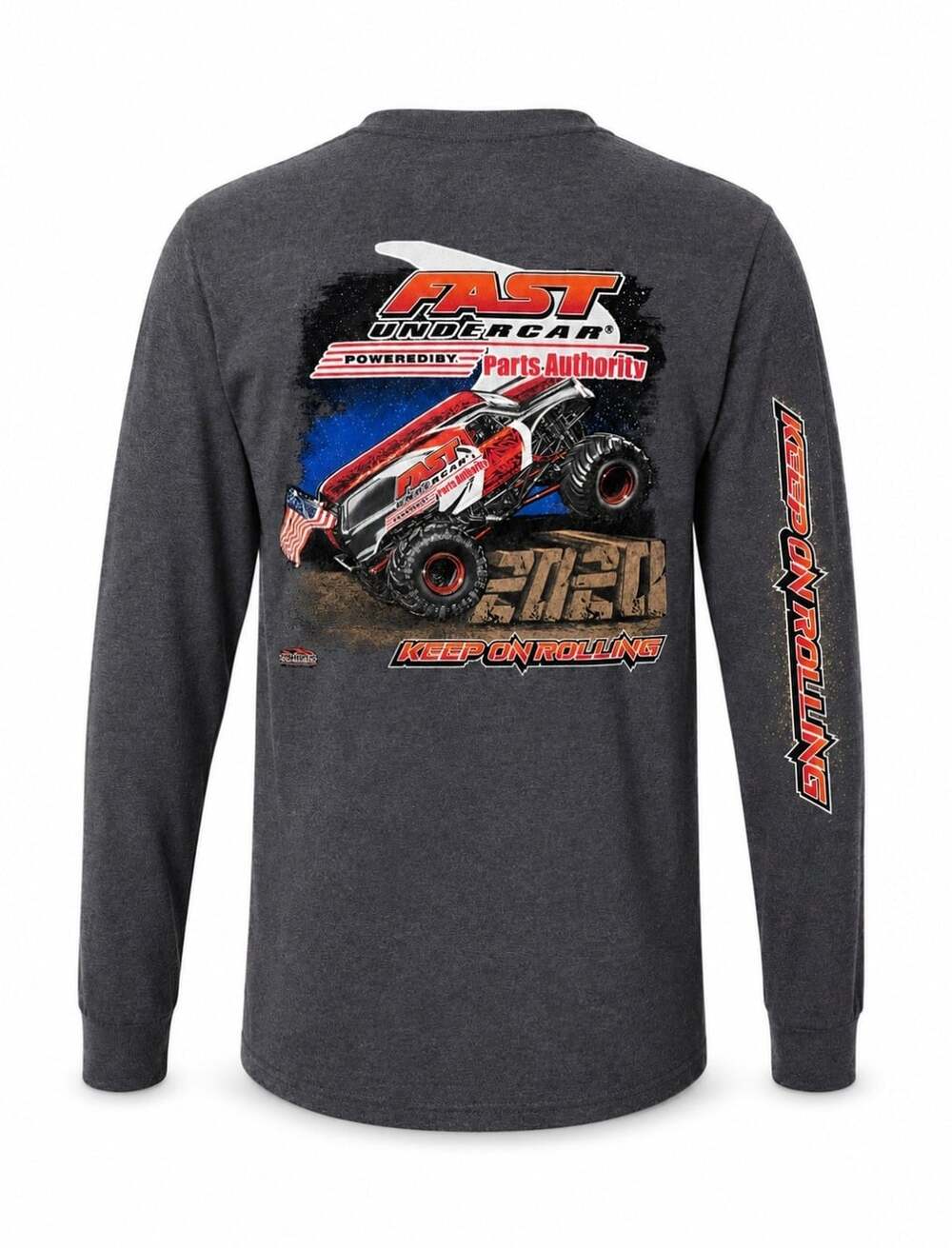 FAST Undercar Parts Authority Monster Truck Graphic Long Sleeve Shirt Mens 2XL